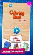 Kitchen Cooking Coloring Pages Drawing Book screenshot 7