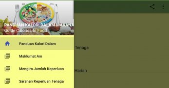 Panduan Kalori Dalam Makanan screenshot 0