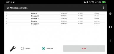 QR Attendance Control screenshot 2