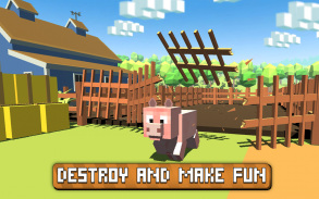 Blocky Schwein Simulator 3D screenshot 1