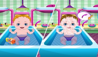 hungry baby caring - bath and dres up screenshot 2