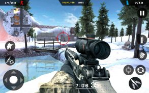 Winter Mountain Sniper - Combat Shooter Modern screenshot 1