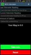 MPG Calculator screenshot 0