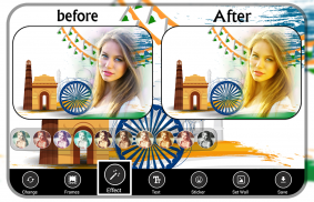 Republic Day Photo Frames - 26 jan cover hd editor screenshot 0