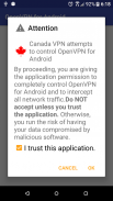 Canada VPN － OpenVPN軟體插件 (跨區) screenshot 0