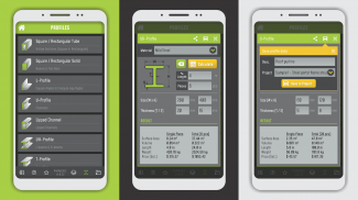 ProfileCALC – Profile weight & surface calculator screenshot 0