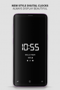 Always on Display photo clock : Super-amoled screenshot 2