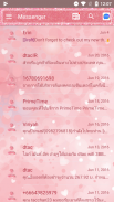 SMS Messages Glitter Heart Theme screenshot 2