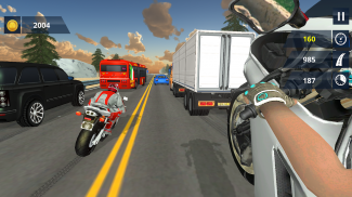Highway Traffic Bike Racing 3D screenshot 2