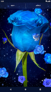 Blue Rose Live Wallpaper 3D screenshot 4
