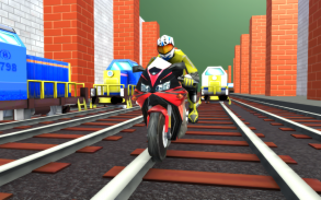 Subway Moto Race: Train Runner screenshot 1