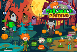 My Pretend Halloween - Trick or Treat Friends FREE screenshot 0