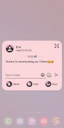 SMS Theme Ribbon Pink messages screenshot 6