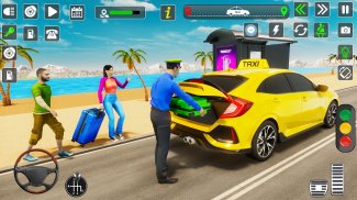 Taxi Treiber Taxi Fahren Spiel screenshot 3