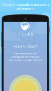 7 Cups - ansia e stress chat screenshot 0