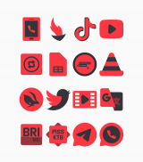 Karaz Red - Icon Pack screenshot 4