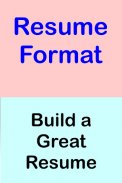Resume Format screenshot 1
