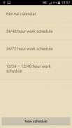 Work Shift Calendar screenshot 2