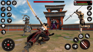 影忍者刺客战士 - 武士格斗游戏2018年 screenshot 0