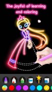 Learn To Draw Glow Princess screenshot 14