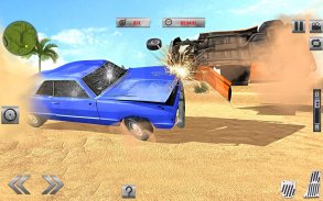 Kereta Crash Simulator & Beam Crash Stunt Racing screenshot 1