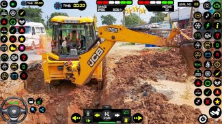 Snow Excavator JCB Loader Game screenshot 2