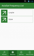 AsiaSat Frequency List screenshot 1