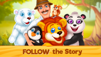 Спасение зоопарка: Три в ряд и Животные screenshot 2