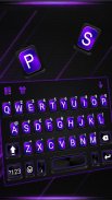 Tema Keyboard Neon Metal Busin screenshot 1