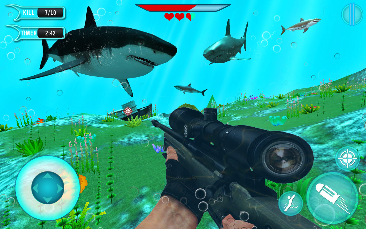 Hungry Shark Attack Hunting Fish Game: Deep Sea Evolution Deadly Underwater  Shark Shooting Games::Appstore for Android