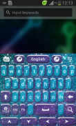 Keyboard Warna Glitter Tema screenshot 1