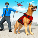 US Police Dog Shooting Crime Icon