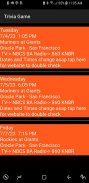 Schedule and Trivia Game for SF Giants fans screenshot 7