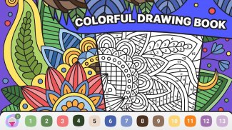 BATIQ 🎨 Coloring book by number | Color Therapy screenshot 4