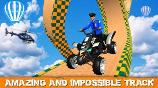US Police ATV Quad Bike Mega Ramp Stunts screenshot 4