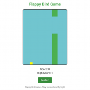 Flappy Bird Game screenshot 0