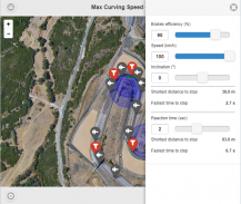 Max Curving Speed / Lean Angle Calculator screenshot 2