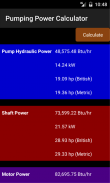 Pumping power calculator Free screenshot 15