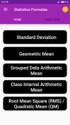 Statistics Formulas screenshot 1