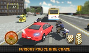 Perseguição da bicicleta do gangster da polícia: screenshot 3