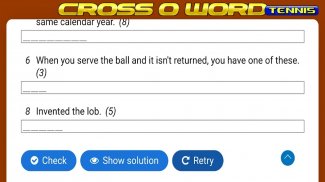 CrossOword - Tennis Crossword screenshot 4