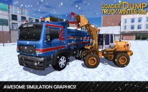Loader & Dump Truck Winter SIM screenshot 3