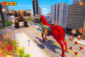 Flying Horse Robot Transform: Horse Shooting Games screenshot 5