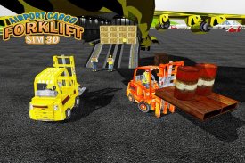 3D Bandara Cargo Forklift Sim screenshot 0