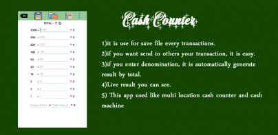 Cash Calculator - denomination