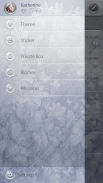 GO SMS PRO 55° GREY THEME screenshot 2