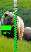 Bear Zipper Lock Screen screenshot 2