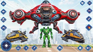 Jet Robot Car Transform Game screenshot 6