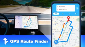 GPS Route Finder - Compass screenshot 1