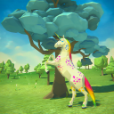 🦄🌈 Unicorn Family Simulator - Magic Horse World Icon